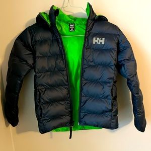 Boys size 7,  Helly Hansen reversible  coat worn once